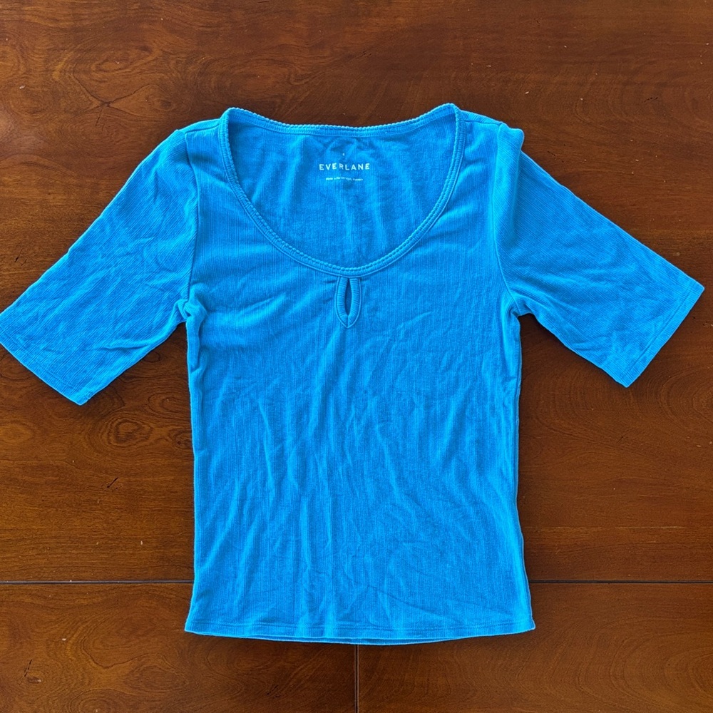 Everlane‎ Bright Blue Knit Top